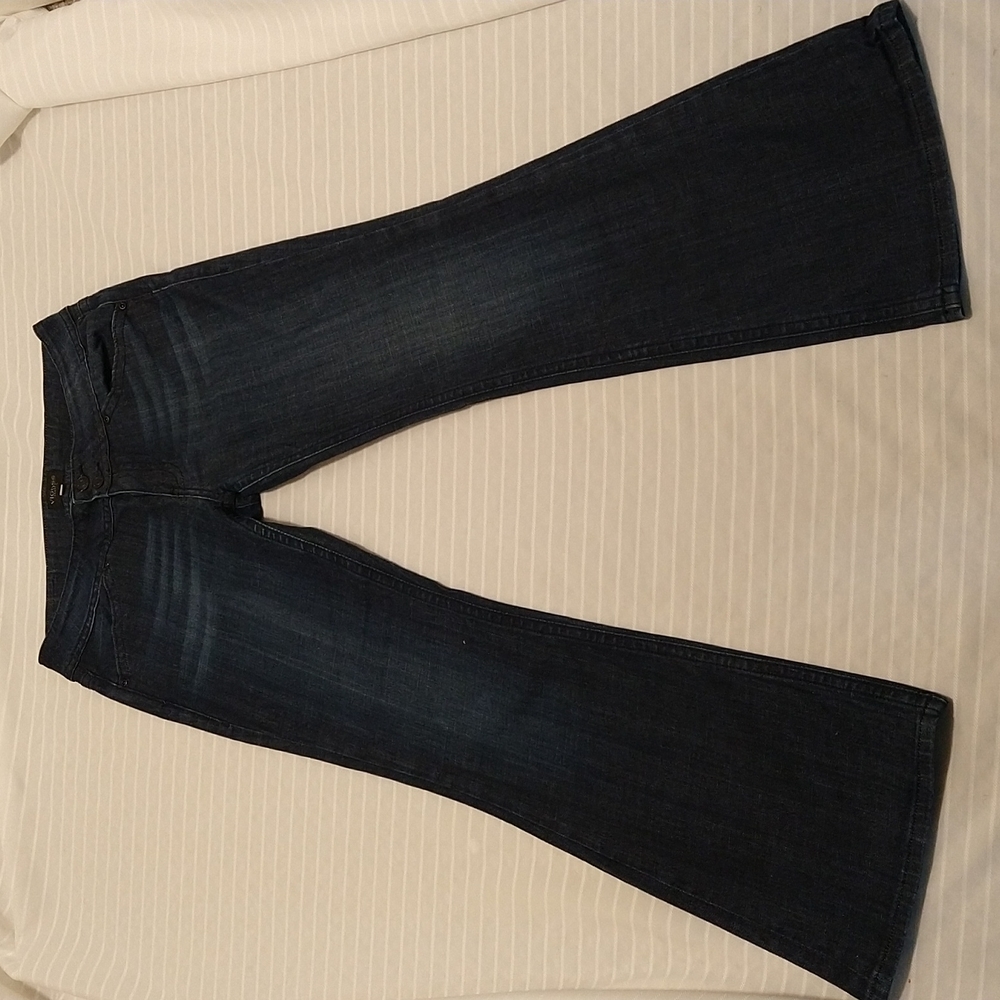 Vigoss Women Flare Leg Blue Jeans